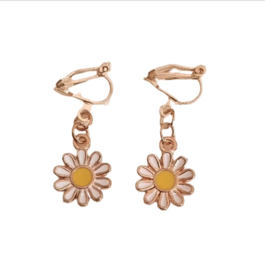 Daisy clip deals on earrings