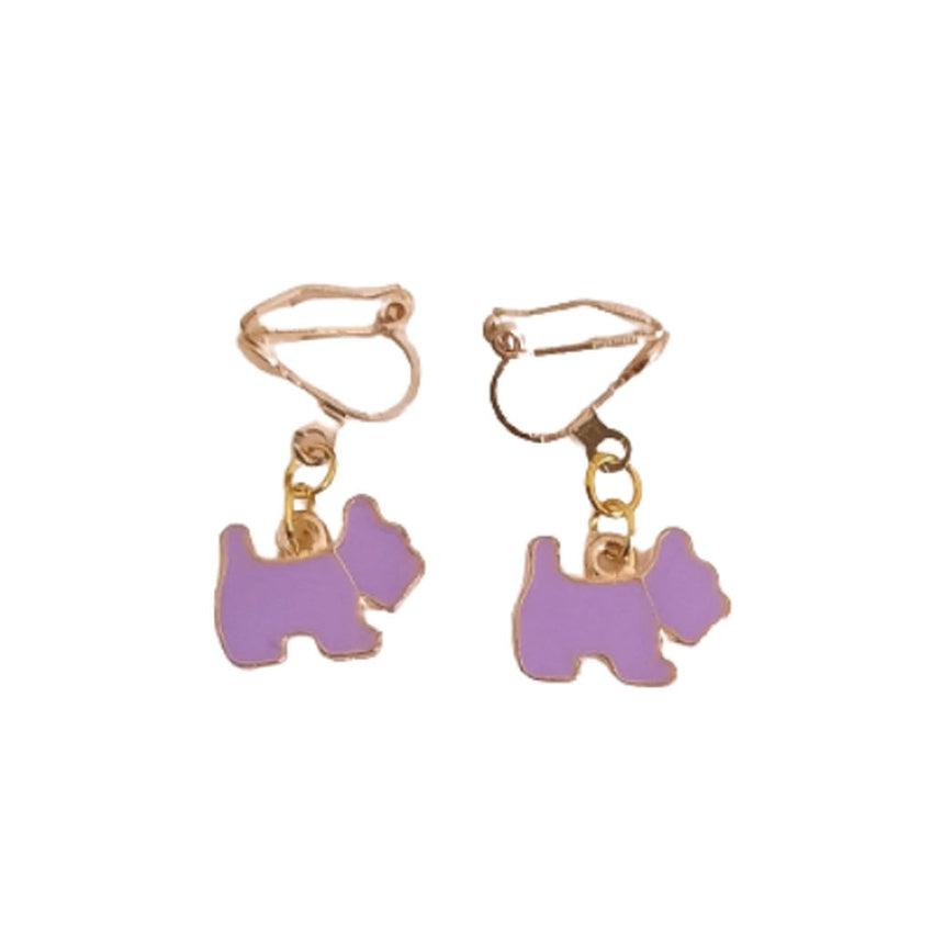 Dog clip on on sale earrings