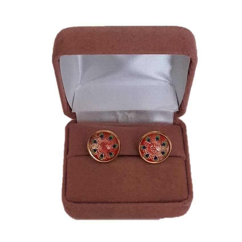 16mm Patterned Colour Clip On Earrings(2)