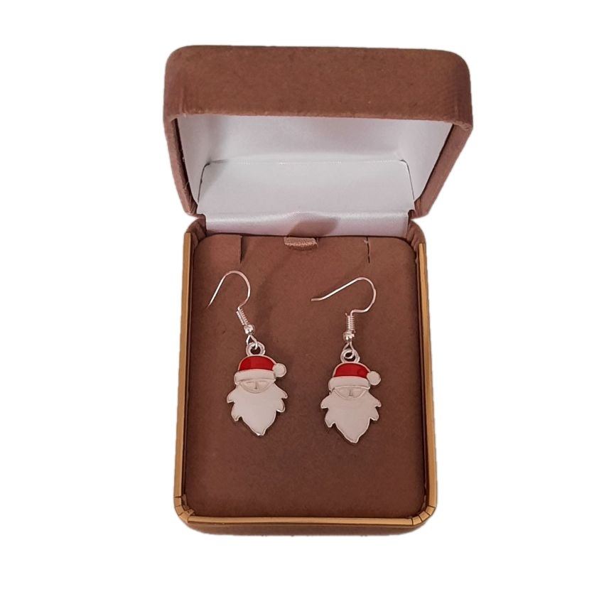 Bearded Santa Hook Christmas Earrings(2)