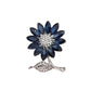 Blue And White Flower Brooch