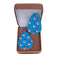 Blue Leather Christmas Drop Earrings(2)