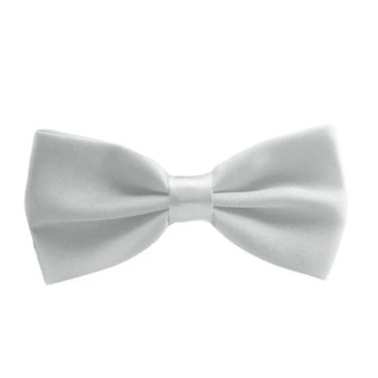 Boys Silver Grey Bow Tie