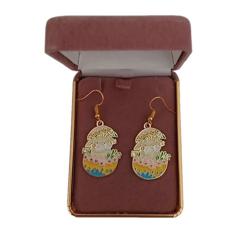 Bunny In An Egg Fashion Earrings(2