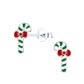 Candy Cane Sterling Silver Kids Earrings