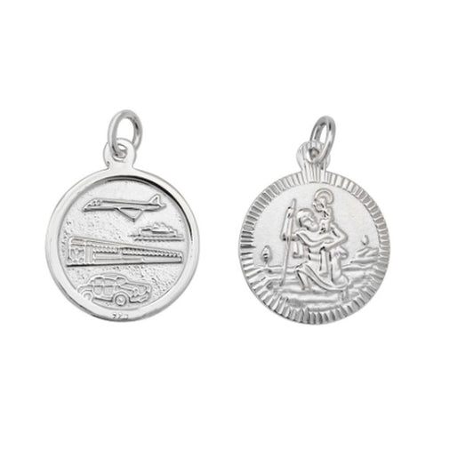 Childrens Sterling Silver St Christopher Medal