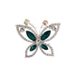 Crystal Set Butterfly Brooch