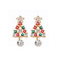 Crystal Set Christmas Tree Earrings