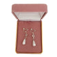 Dangly Double Drop Pearl Clip On Earrings(2)