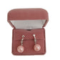 Deep Pink Pearl Drop Clip On Earrings(2)