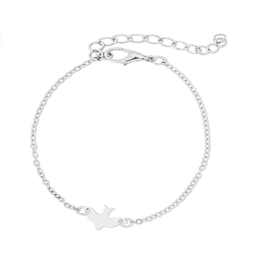 Delicate Silver Plated Dove of Peace Girls Confirmation Bracelet