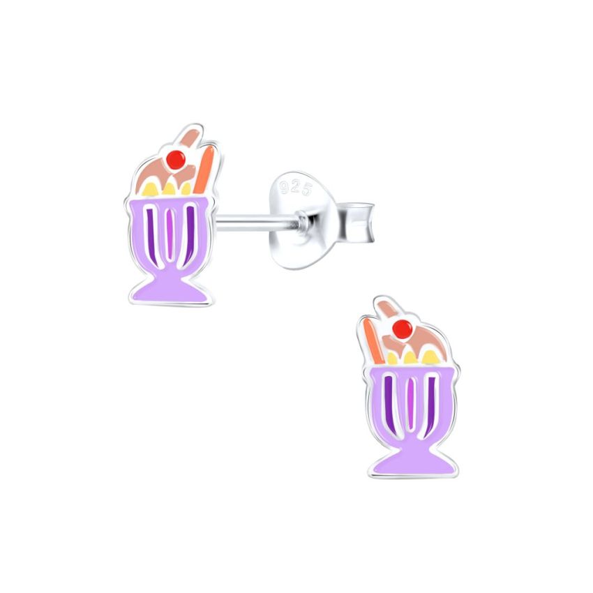 Desert Ice Cream Sterling Silver Earrings