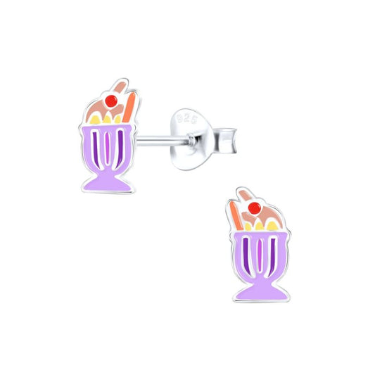 Desert Ice Cream Sterling Silver Earrings