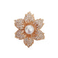 Diamante And Pearl Ladies Brooch