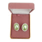 Diamante Edge Pale Green Clip On Earrings(2)