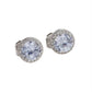 Diamante Stud Clip On Earrings