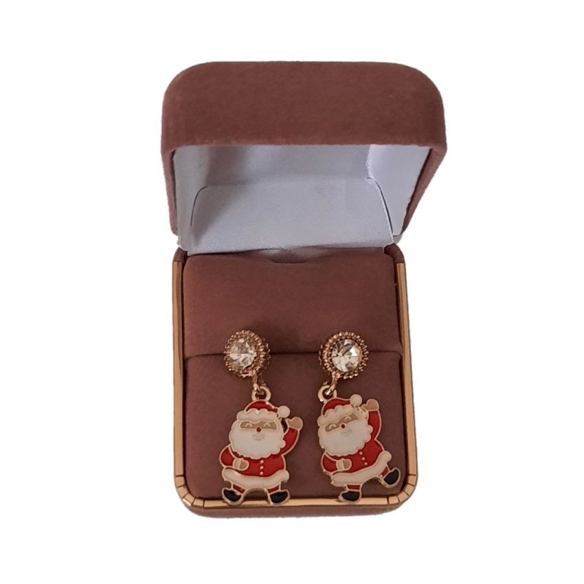 Diamante Top Santa Earrings(2)