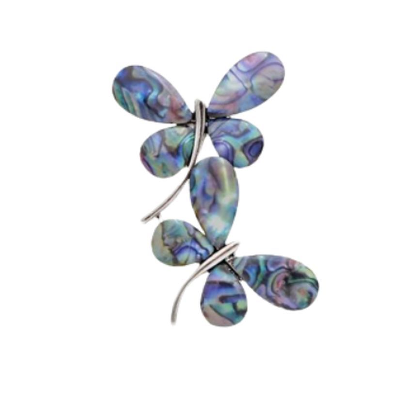 Double Butterfly Ladies Brooch