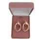 Double Hoop Gold Clip On Earrings(2)