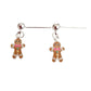 Drop Sterling Silver Kids Gingerbread Earrings