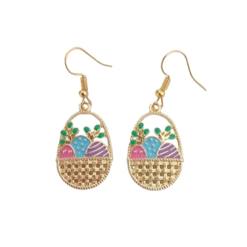 Easter Basket Fun Fashion Earrings