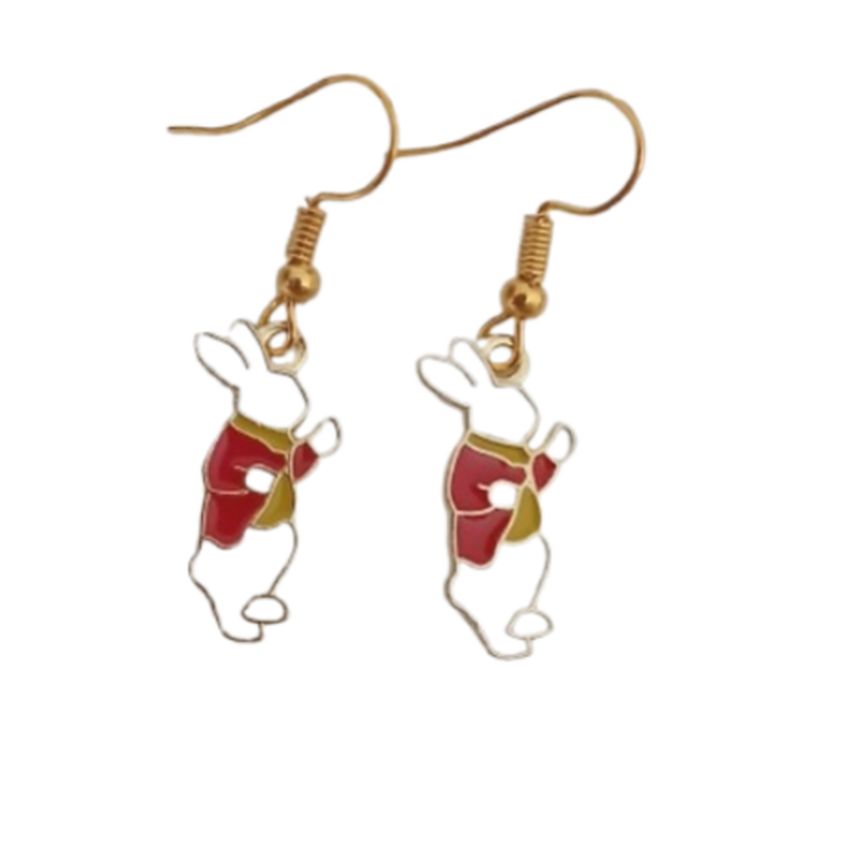 Easter Bunny Fun Fashion Earrings