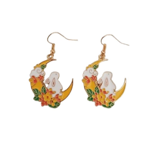 Flower Moon Fun Fashion Earrings