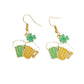 Fun St Patricks Day Fashion Earrings