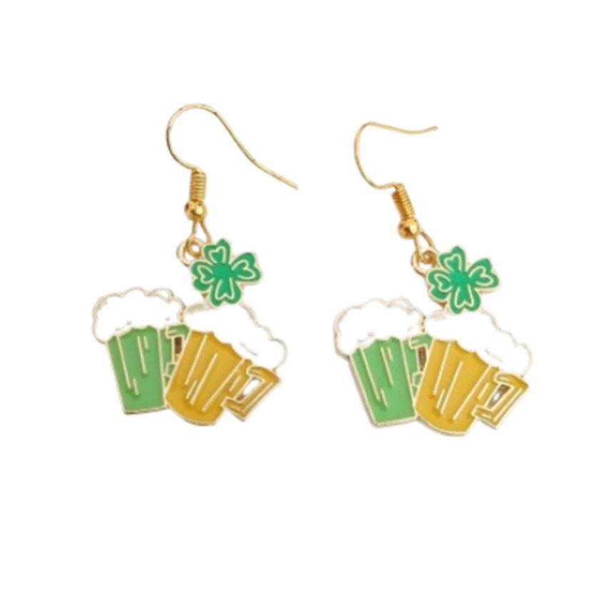 Fun St Patricks Day Fashion Earrings