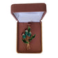 Green Enamel Thistle Ladies Brooch(2)