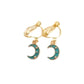 Half Moon Dangly Fashion Earrings