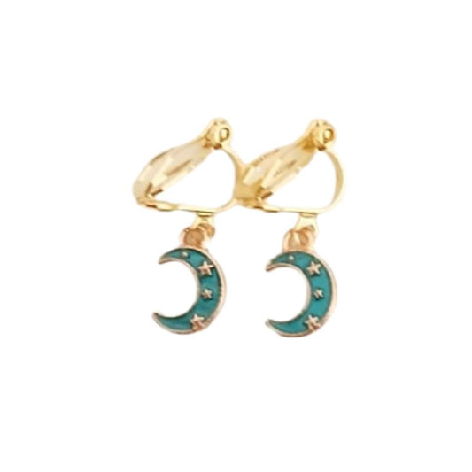 Half Moon Dangly Fashion Earrings