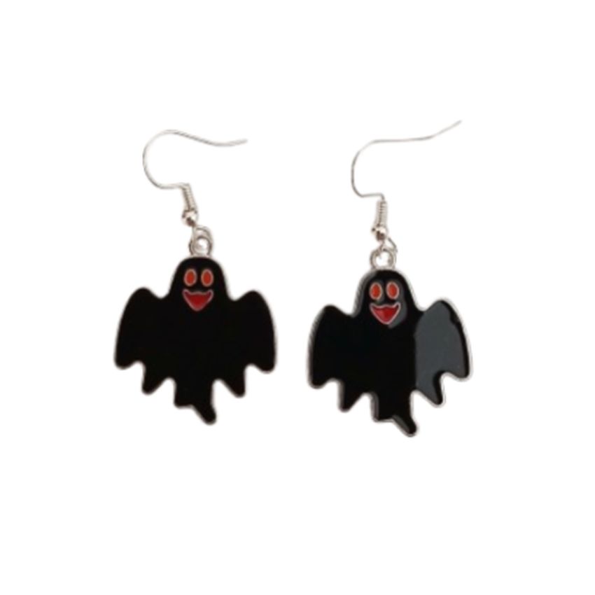 Halloween Bat Dangly Fashion Earrings