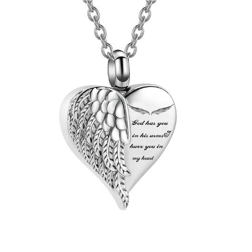 Heart God Has You In His Arms Memorial Ashes Locket