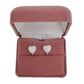 Ivory Heart Communion Clip On Earrings(2)