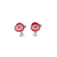 Kids Santa Face Clip On Earrings