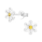 Kids Silver Small Flower Earrings