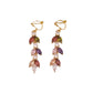 Leaf Multi Colour Clip On Earrings