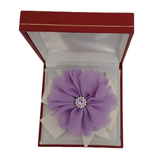 Lilac Chiffon Flower Wrist Corsage