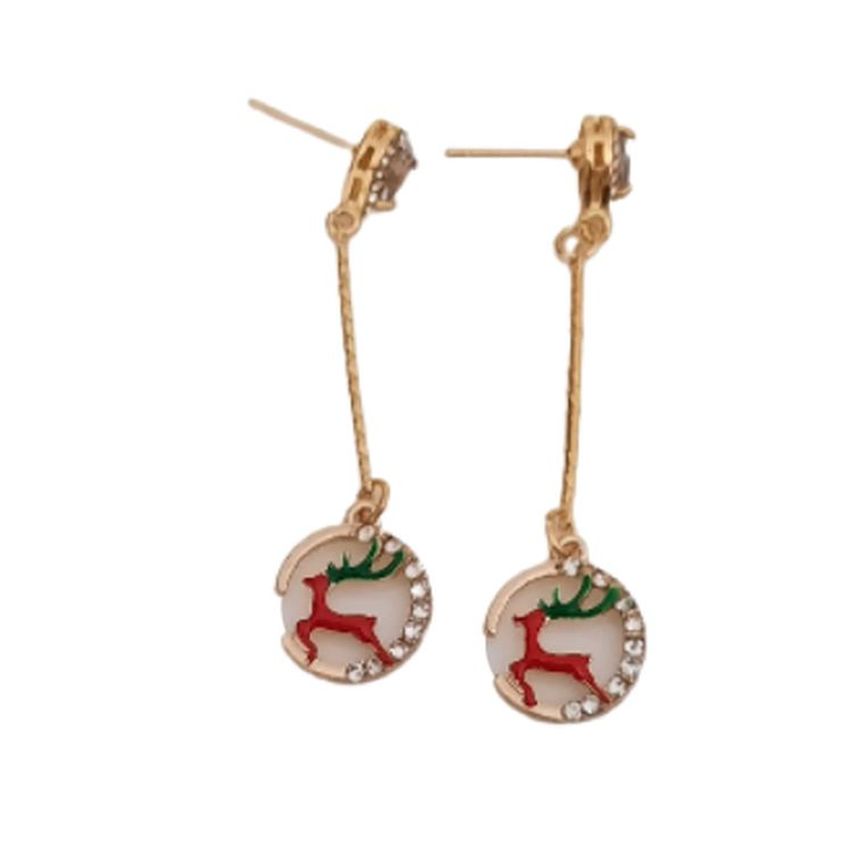 Long Stem Reindeer Earrings