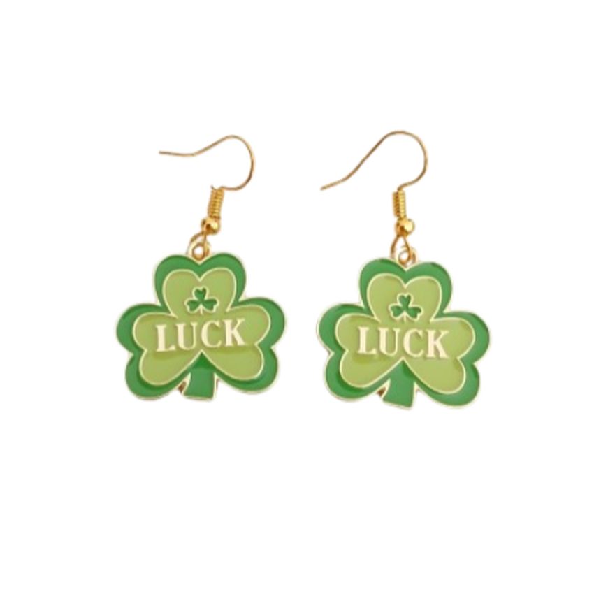 Luck Shamrock Fashion Earrings