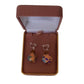 Orange And Purple Clip On Earrings(2)