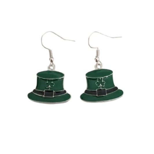 Paddy's Day Hat Fashion Earrings