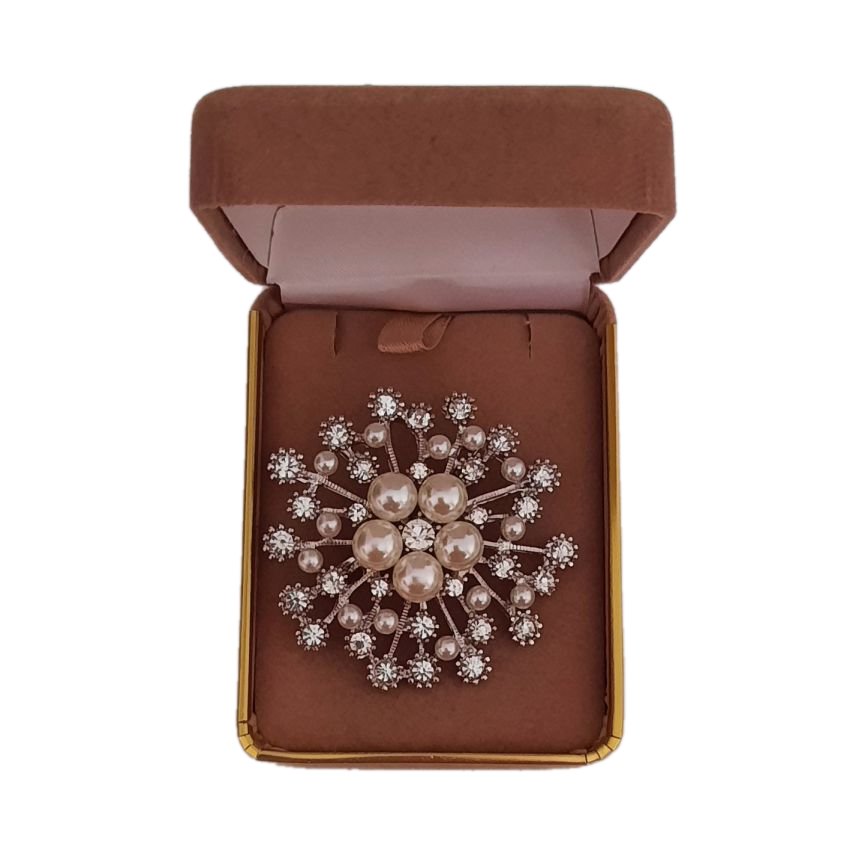 Pearl Centre Starburst Ladies Brooch(2)