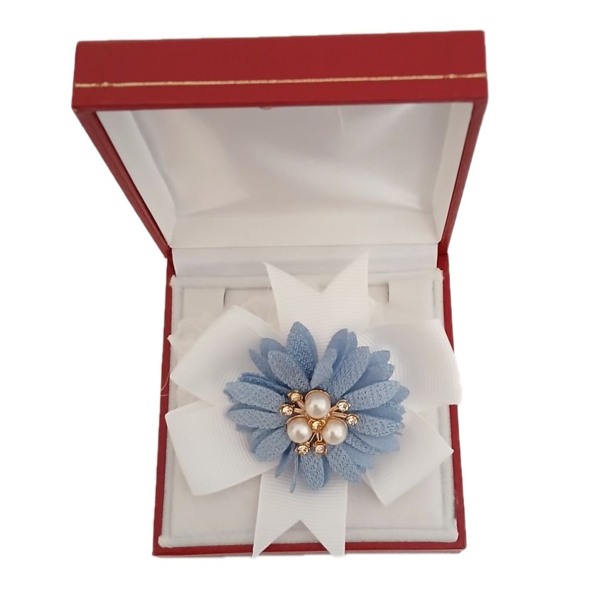 Periwinkle Flower Wrist Corsage