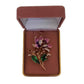 Pink Diamante Enamel Flower Brooch(2)