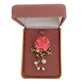 Pink Flower And Pearl Brooch(2)