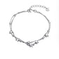 Silver Open Star Link Bracelet