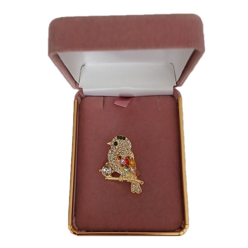 Small Diamante Bird Ladies Brooch(2)