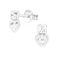 Small Sterling Silver Cubic Zirconia Earrings